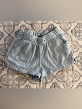 The North Face Light Blue Athletic Fleece Shorts